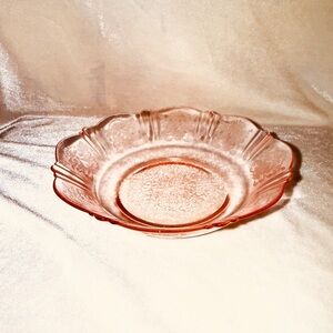 Macbeth Evan’s pink depression glass small bowl
